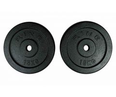 RING Utezi 2x15kg od lijevanog željeza - RX PLO1-15